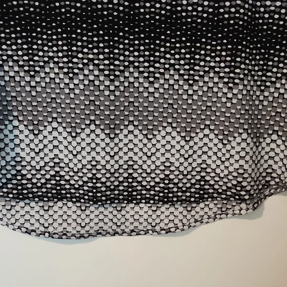 Womens Croft & Barrow Polka Dot Textured Blouse Size Large - Picture 5 of 5